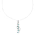 Turquoise Inlay Sterling Silver Chain Necklace Set TX10226